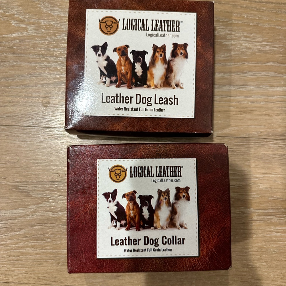 Logical Leather collar and leash